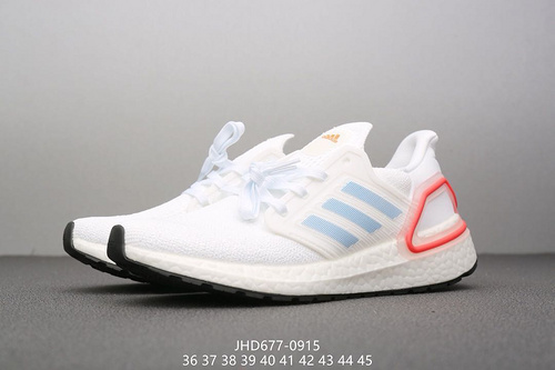 Adidas Ultra Boost 20 White Sharp Blue True Red Style Code_ EG0768 SIZE_ 36-45-410dc7f9